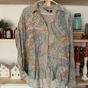 Vintage Paisley Blouse